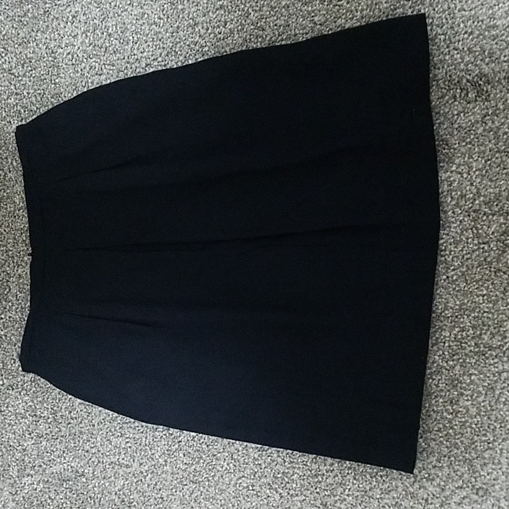 Vintage Black Pleated Skirt